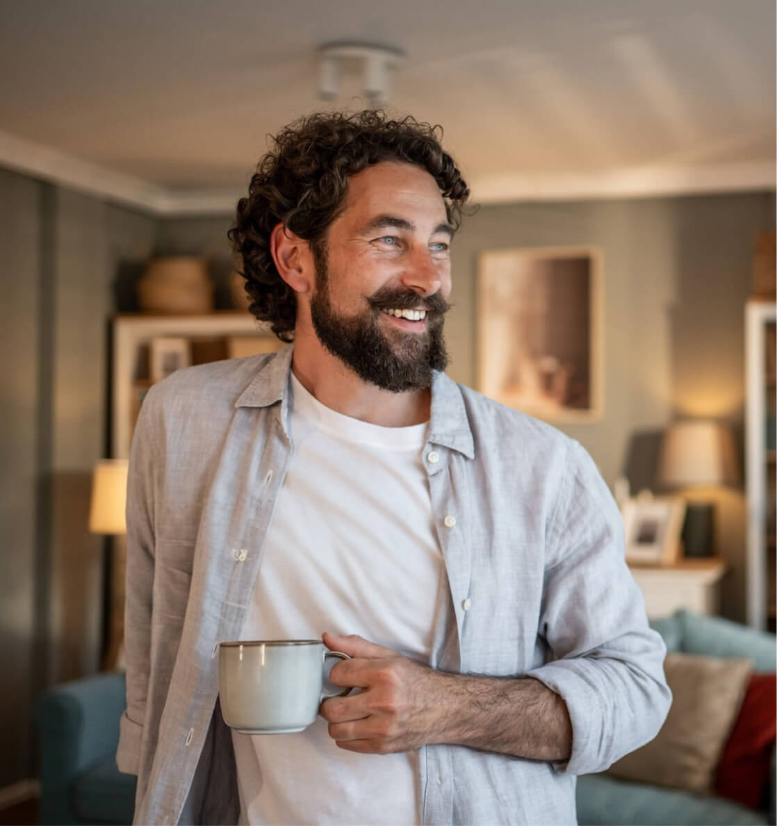 person with coffee