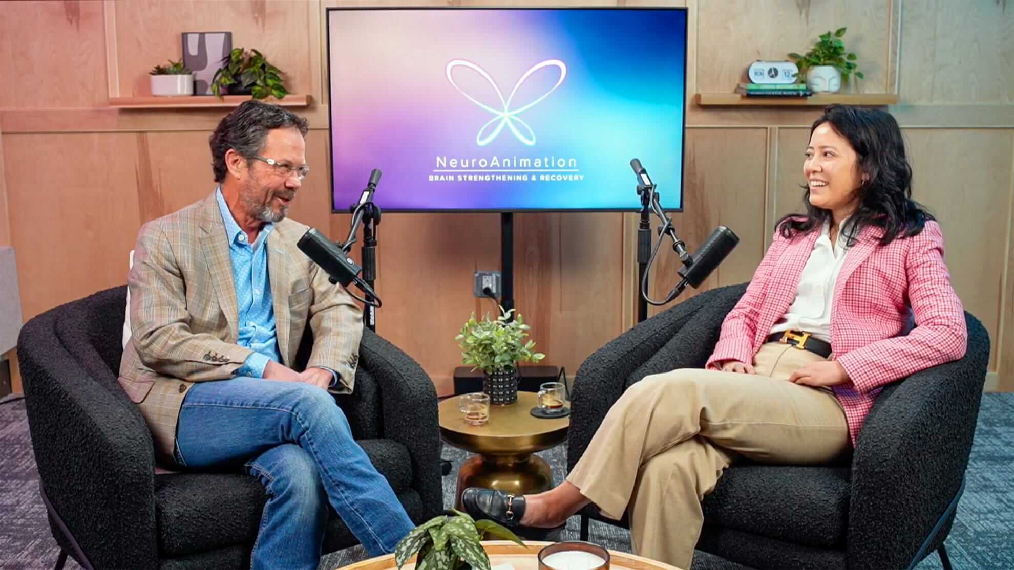 Podcast host and guest